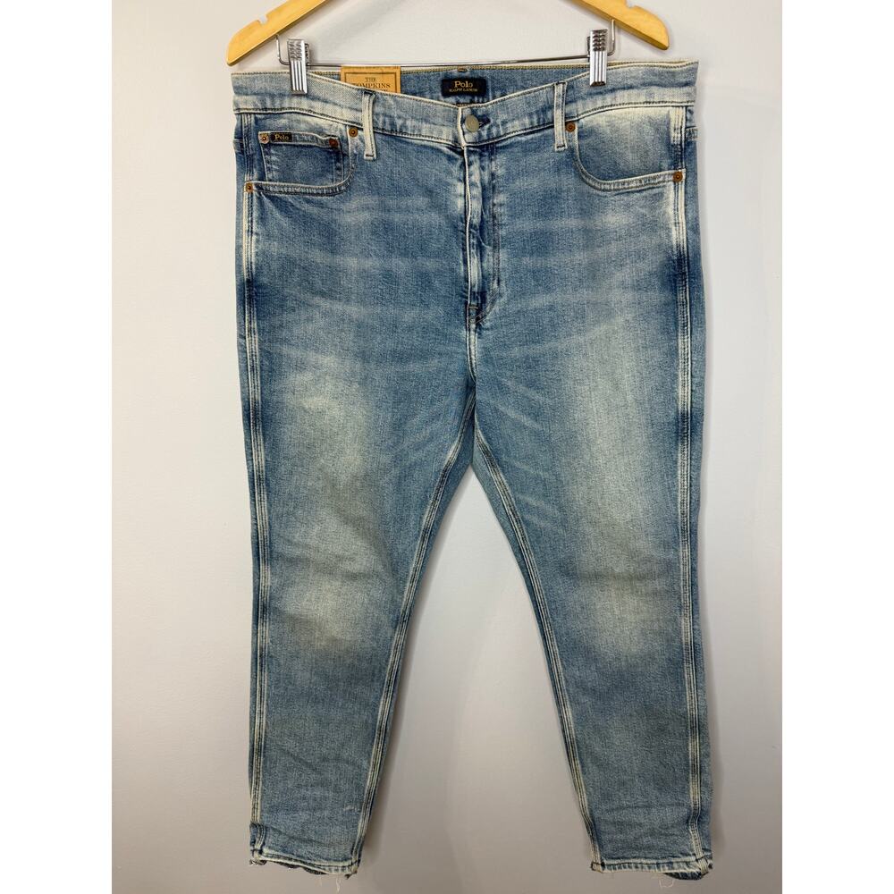 Polo Ralph Lauren Tompkins Mid Rise Skinny Crop Jean Stretch Women's 34 New
